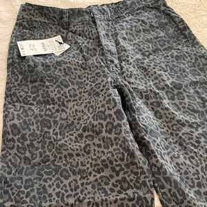 Zara Men's Chinos with Gray Animal Print